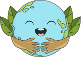 Happy earth icon